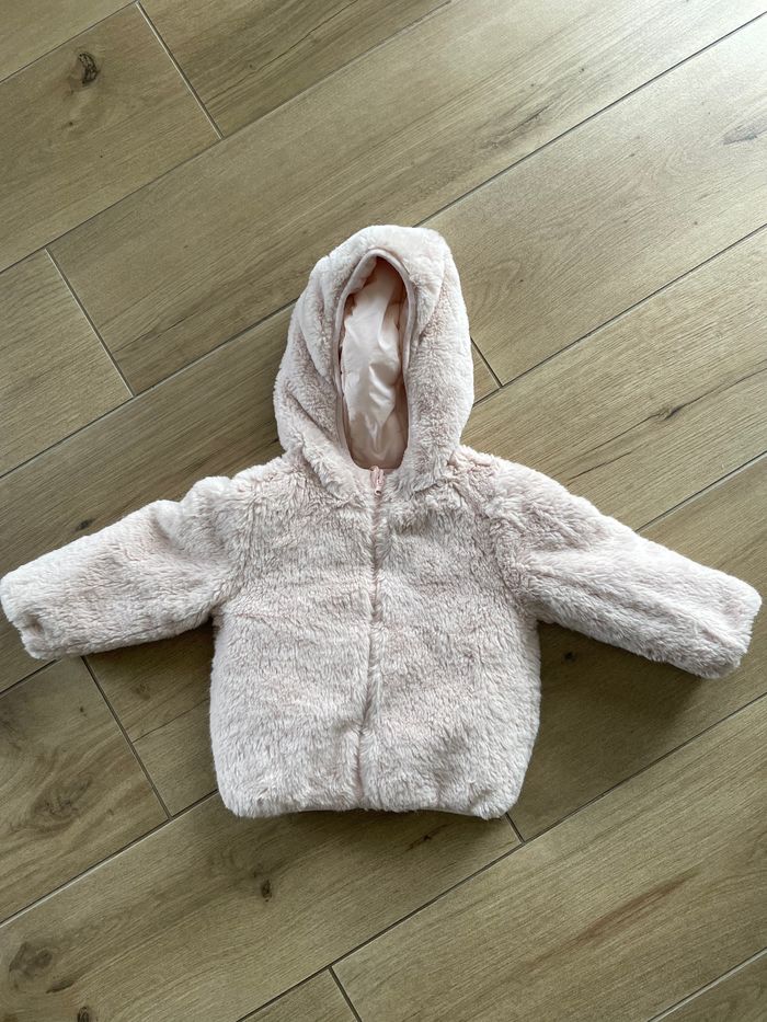 Doudou réversible rose clair