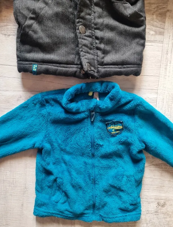 Manteau 3 en 1 garçon 12 mois - photo numéro 2