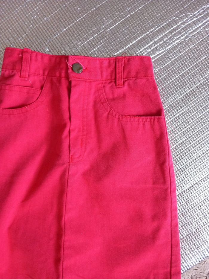 Jupe coton 6ans framboise - photo numéro 4