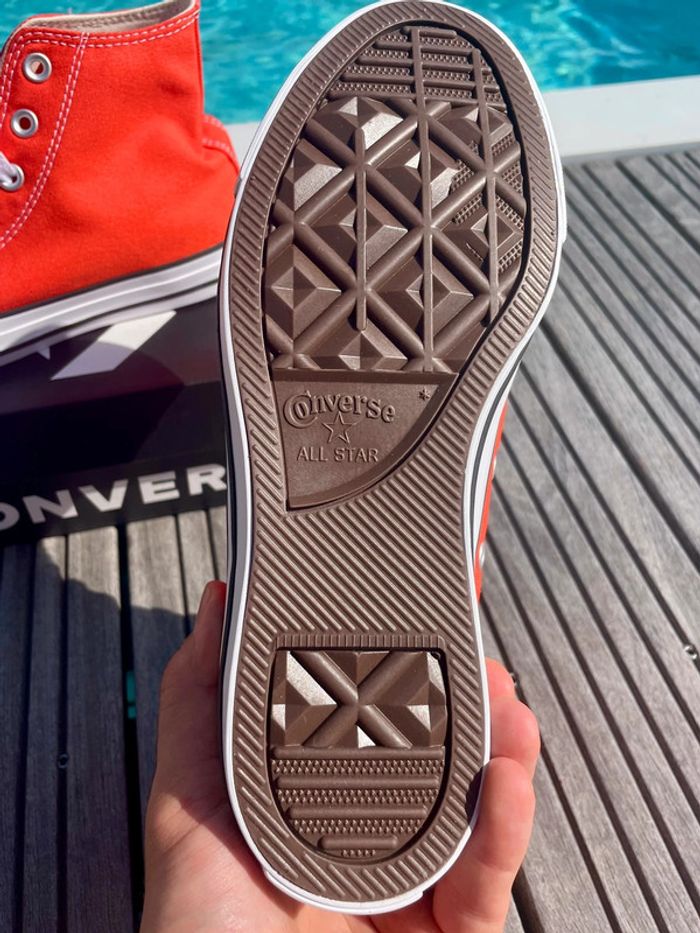 Converse Chuck Taylor glow summer orange vermillon - photo numéro 9