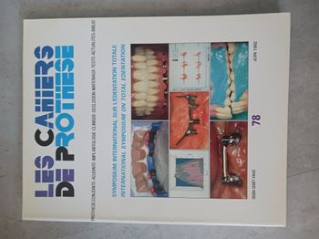 les cahiers de prothese juin 1992