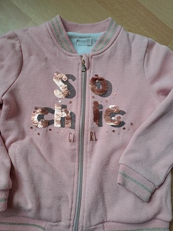 Veste molletonnée sequins réversibles #orchestra