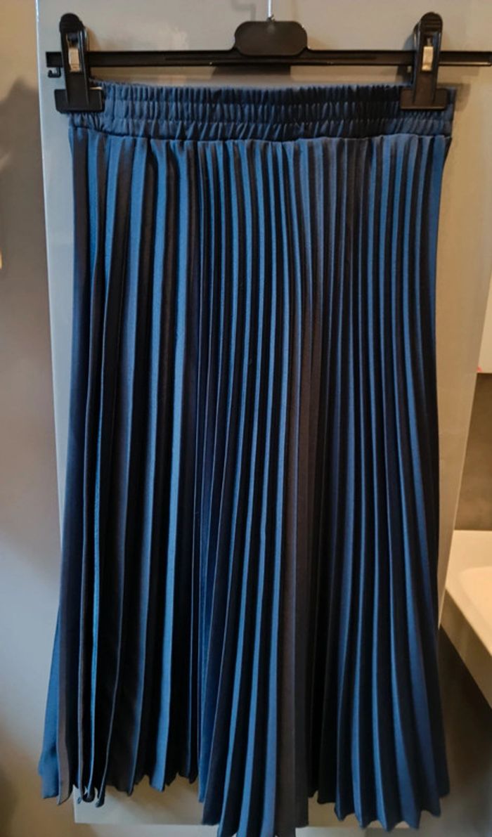 Magnifique jupe plissée bleue
