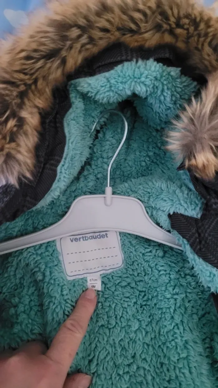 Manteau fourré bébé - photo numéro 2