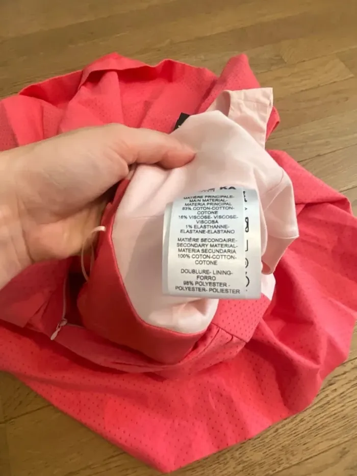 Robe sans manche effet 2 pièces rose Paule Ka taille 44 - photo numéro 8
