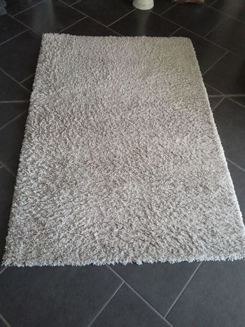 Tapis poids long couleur crème 170x 120 cm