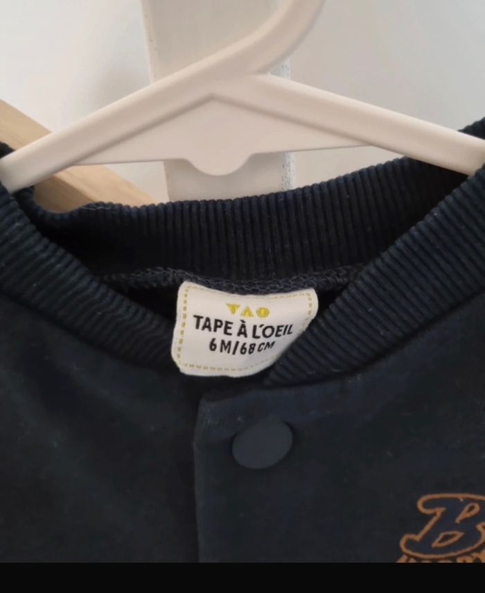 Gilet molletonné polaire happy 6 mois, tape a l'œil - photo numéro 3