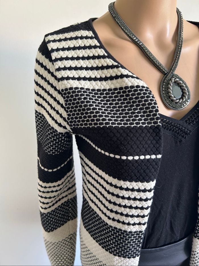 Cardigan beige et noir Only taille XS TBE - photo numéro 4