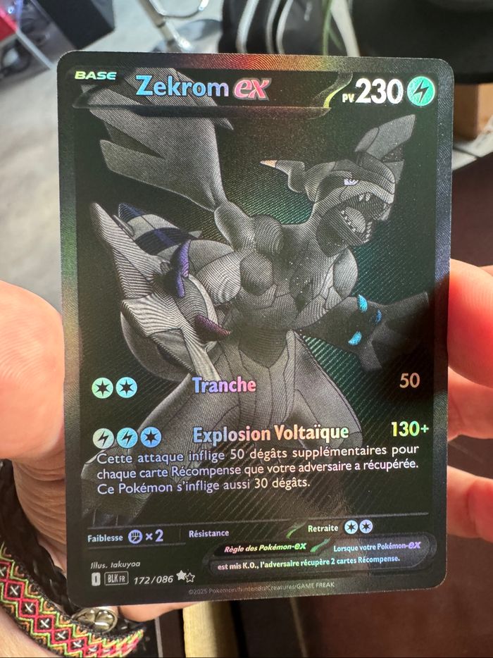 Carte Zekrom ex ( blk 172 )