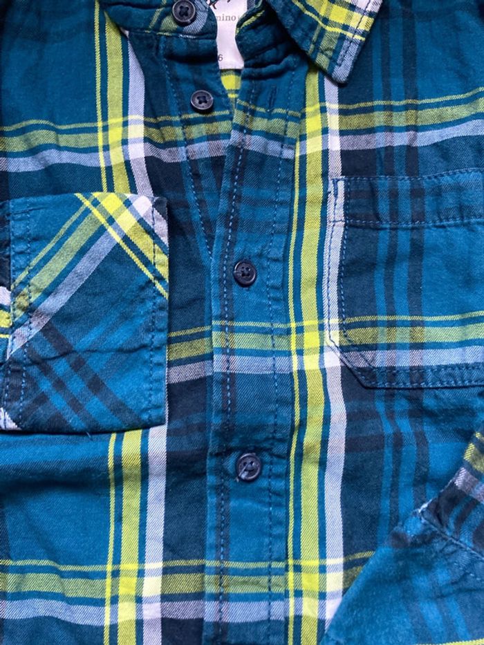 Chemise à carreaux 116cm - photo numéro 2