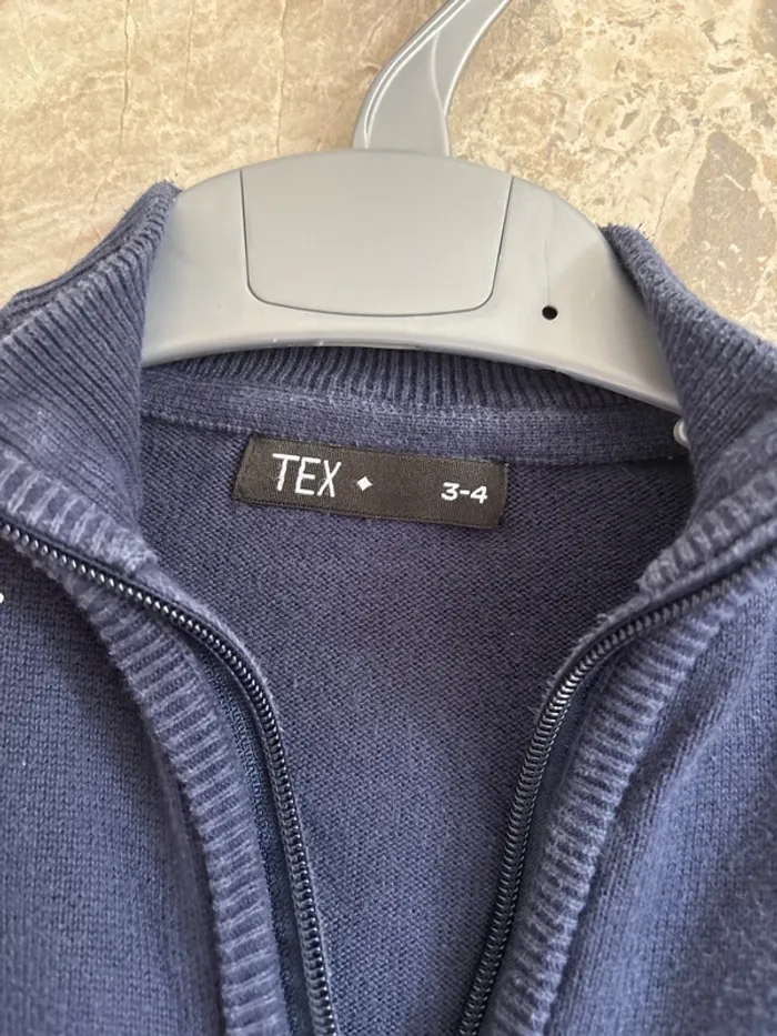Gilet à zip Tex marine - photo numéro 2