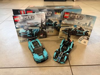 Lego speed champions 76898 Formula E Panasonic Jaguar Racing gen 2 car & Jaguar I-pace eTrophy