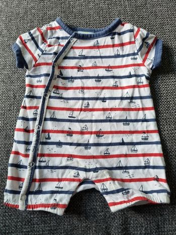 Combishort marinière tape à l'œil