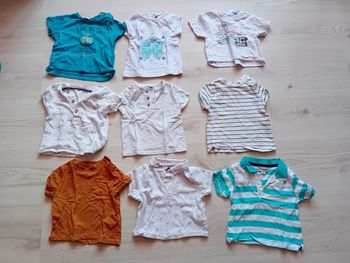 Lot de 9 tee-shirt manche courte 6 mois