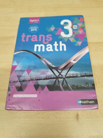 Transmath 3e - Format compact - Nouveau programme 2016