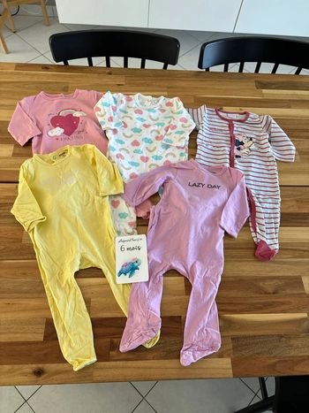 Lot de 5 pyjamas coton