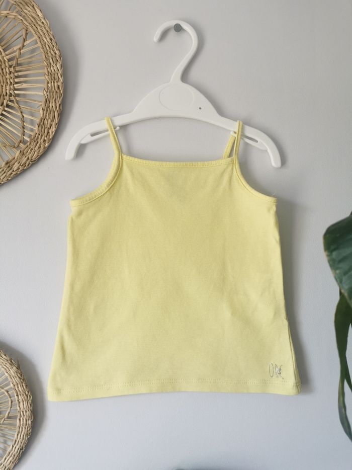 Débardeur jaune fines bretelles Orchestra 18 Mois