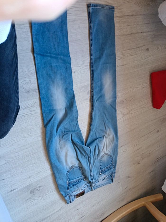 Jeans 36 S femme pantalon mychristy tbe perles strass - photo numéro 10