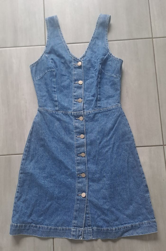 Robe en jean bleu