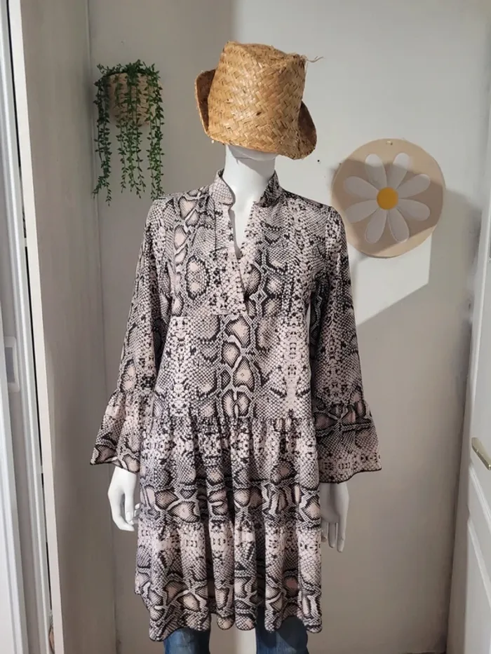 Robe tunique effet serpent - photo numéro 3