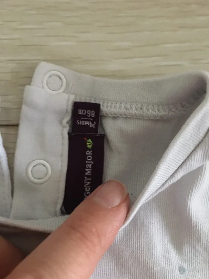 Lot 2 t-shirt manches longues 24 mois sergent major - photo numéro 8