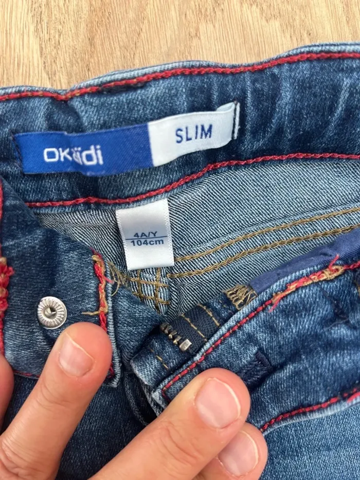 Short jeans Okaïdi taille 4 ans - photo numéro 2