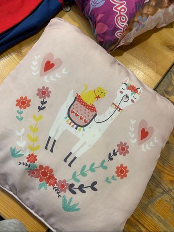 coussin déco lama