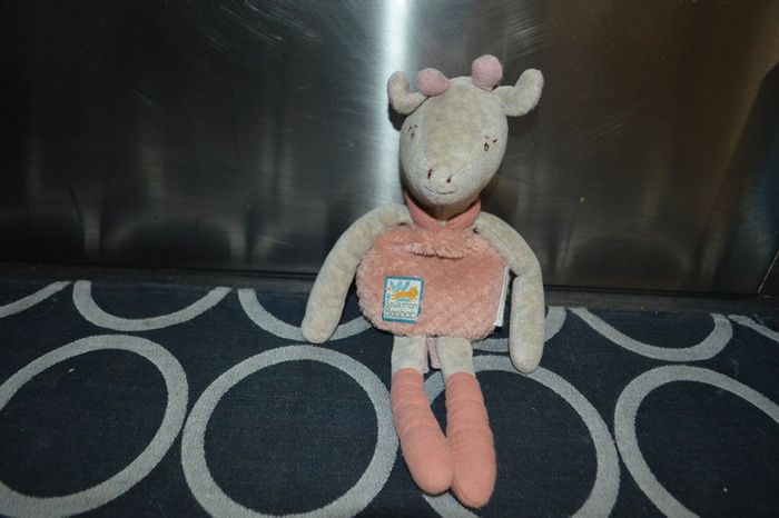 Doudou hochet girafe Moulin Roty