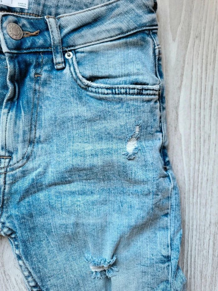 Jean Bershka Homme 36 – slim destroy bleu clair – effet déchiré tendance – look casual urbain - photo numéro 8