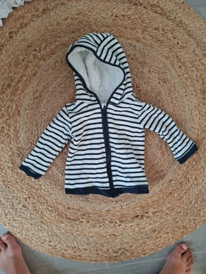 Gilet marinière 18 mois