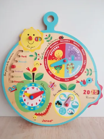 La roue du temps, tableau en bois Janod