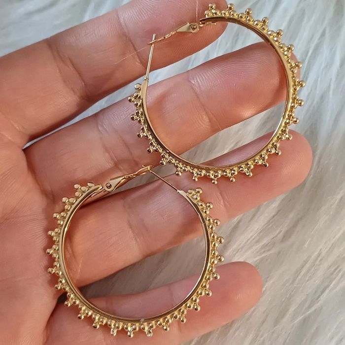Boucle d'oreilles ikita en acier inoxydable - photo numéro 5