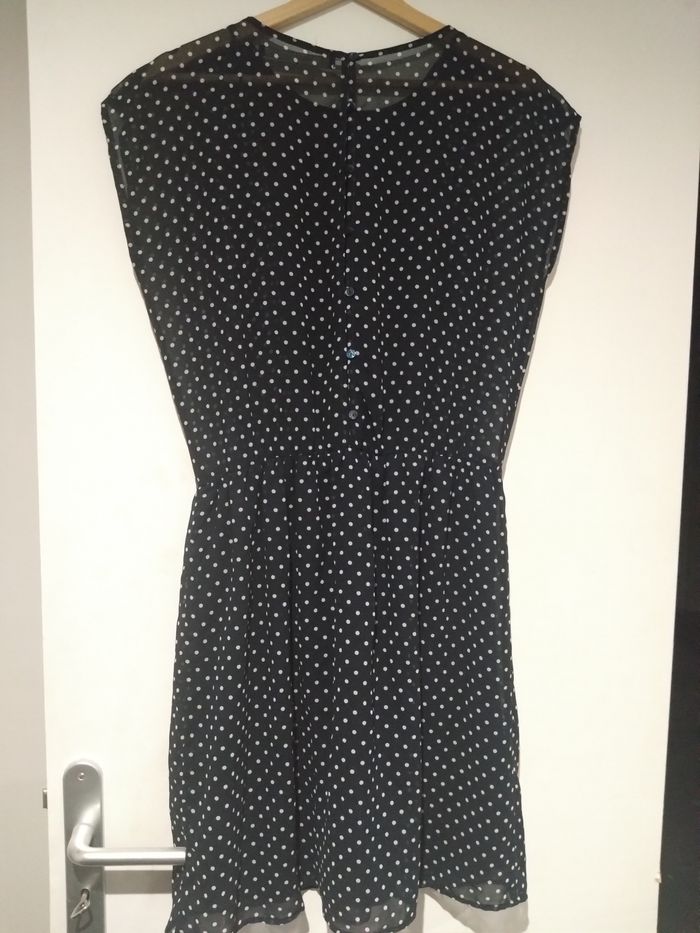 Robe légère à pois bleue L - photo numéro 2