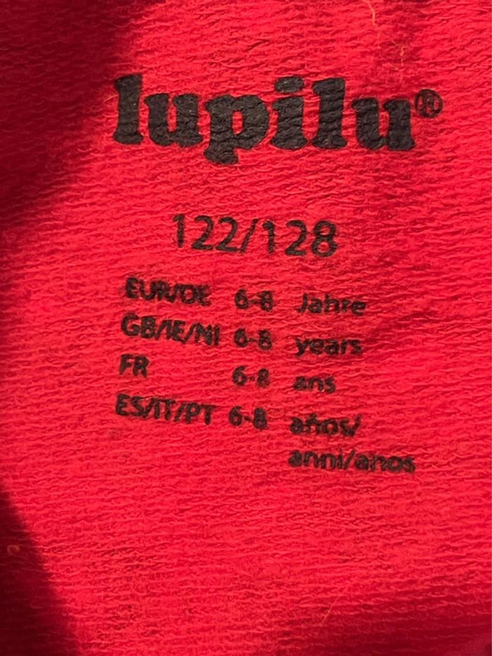 Sweat léger rouge - lupilu - 122/128 cm - photo numéro 2