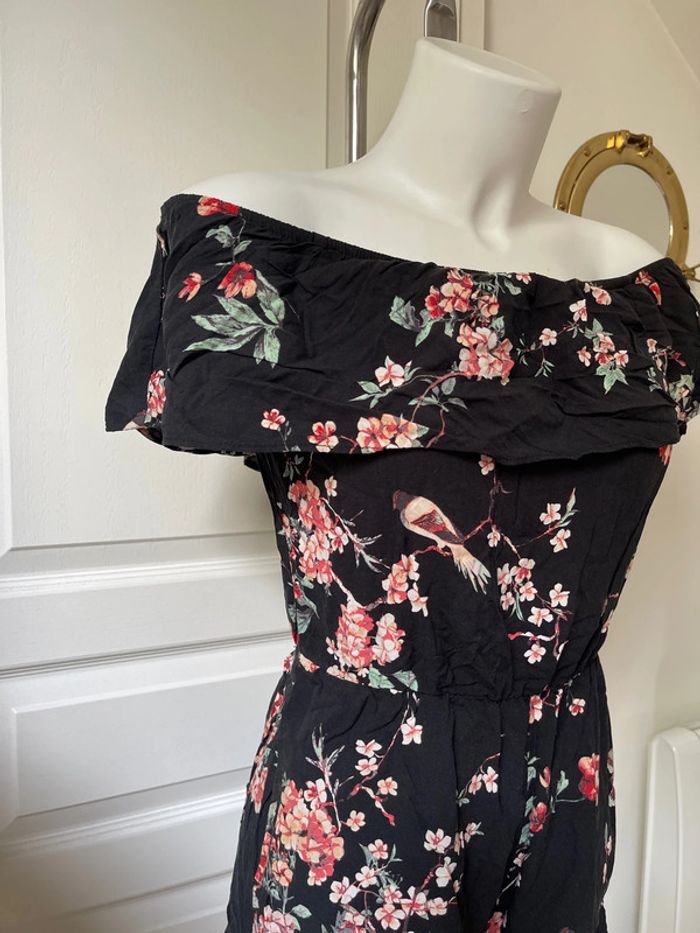 Combinaison short à fleurs - photo numéro 3