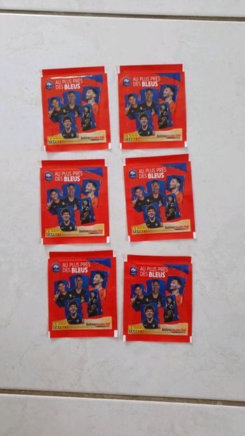 Lot de 6 paquets panini FFF intermarché Neuve