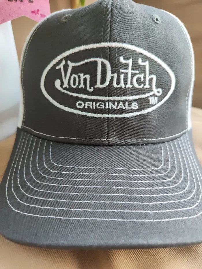 Casquette Trucker Von Dutch grise - photo numéro 3