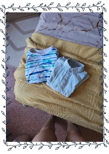 Lot garçon 1 t-shirt + 1 chemise