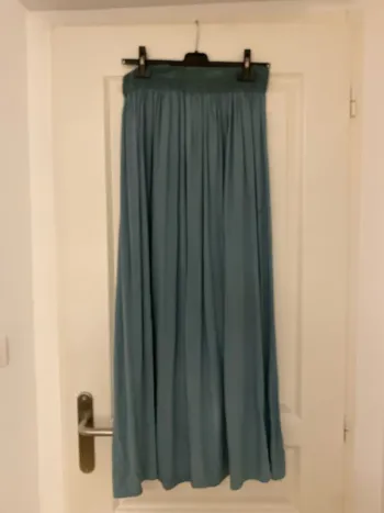 Taille unique jupe longue bleue clair / turquoise