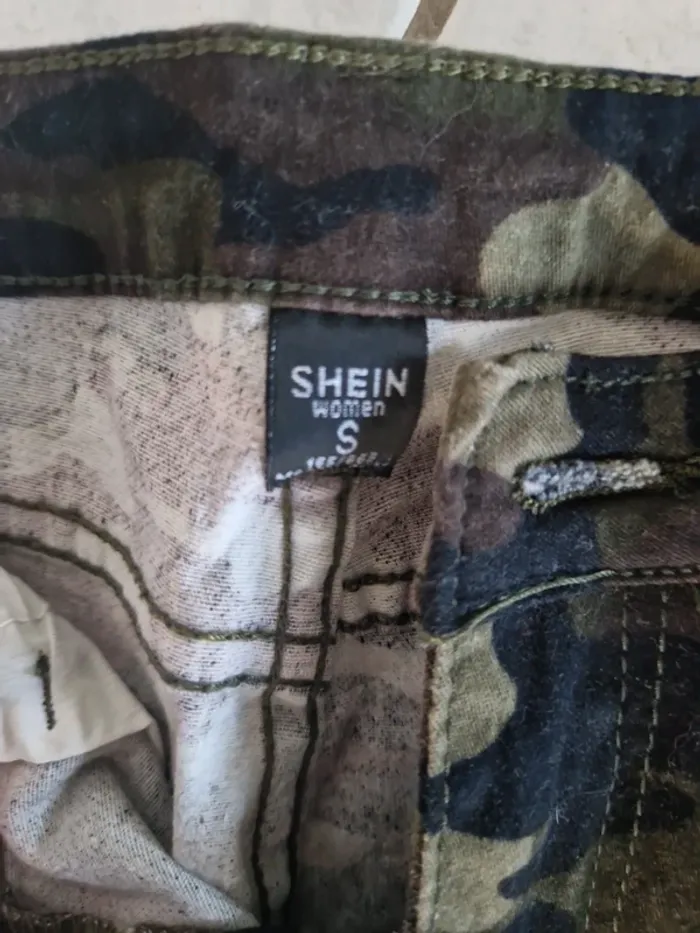 Jean shein style militaire taille s - photo numéro 3