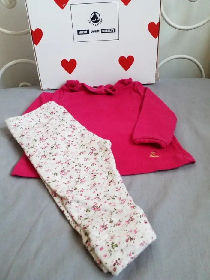 Ensemble petit bateau 3 mois