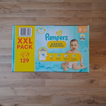 Paquet Pampers Premium Protection - Taille 3 (129 couches)