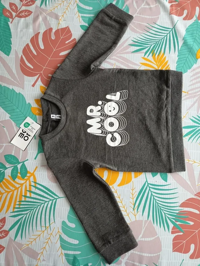 Pull sweat garçon 18 mois neuf