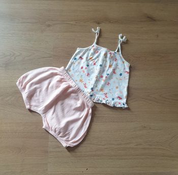 🩷 Ensemble haut a bretelles et short bloomer mois Verbaudet #emyfleury_18moisfille