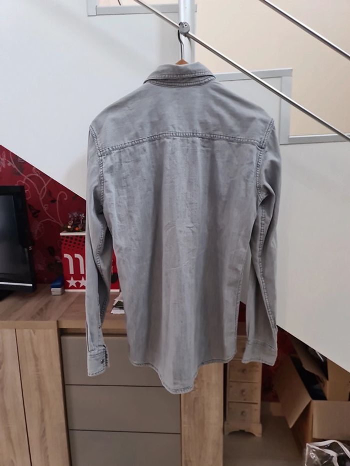Veste chemise légère imitation jean taille M - photo numéro 5