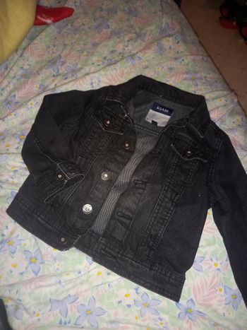 Veste en jean noire