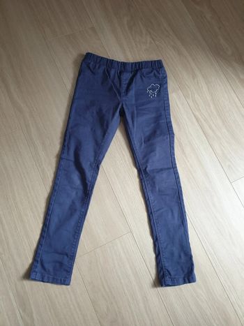 Pantalon jegging fille 8 ans bleu marine nuage