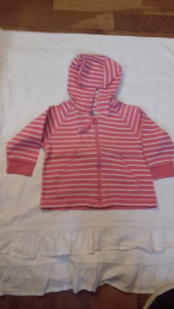 1 sweat à capuche fille 18 mois 