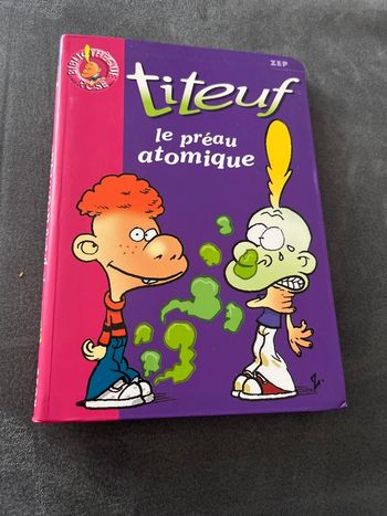 Livre bibliothèque rose titeuf le préau atomique