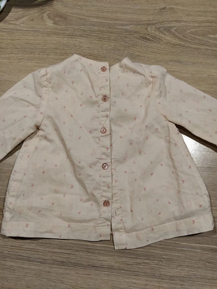 Blouse fille rose pâle - photo numéro 4